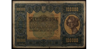 100000 Korona 1923 R!